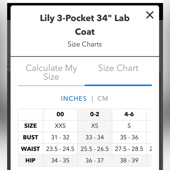 NWT SMALL LILY 3-POCKET 34" LAB COAT
GREY'S ANATOMY™ BY BARCO CLASSIC - Picture 4 of 7